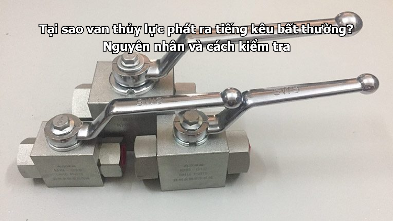 Tại sao van thủy lực phát ra tiếng kêu bất thường? Nguyên nhân và cách kiểm tra